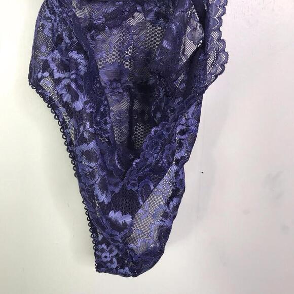 Savage X Fenty Bodysuit Womens XS Teddy Lingerie Mesh Lace Sexy Open Back - Picture 7 of 8